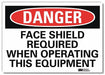 Danger Sign 5inx7in Reflective Sheeting