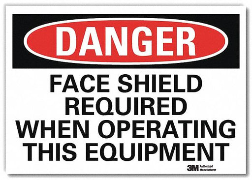 Danger Sign 5inx7in Reflective Sheeting