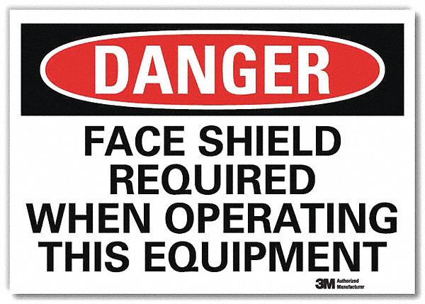 Danger Sign 5inx7in Reflective Sheeting
