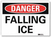 Rflct Icy Conditions Lbl 10x14in Non-PVC
