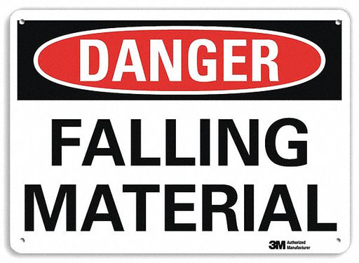 Danger Sign 7 in x 10 in Plastic