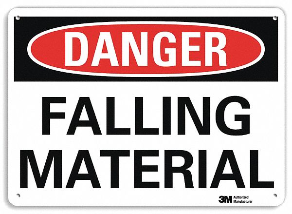 Danger Sign 10 in x 14 in Aluminum