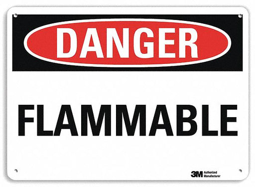 Danger Sign 10 inx14 in Plastic