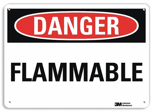 Danger Sign 10 in x 14 in Aluminum