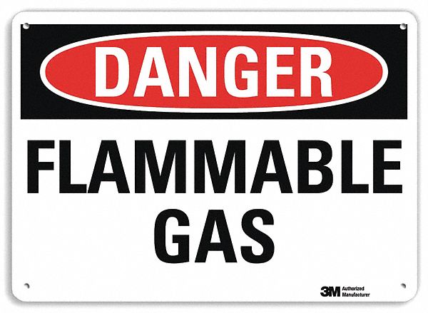 Danger Sign 10 inx14 in Aluminum