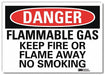 Danger Sign 5inx7in Reflective Sheeting