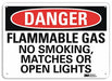 Danger Sign 7 in x 10 in Aluminum
