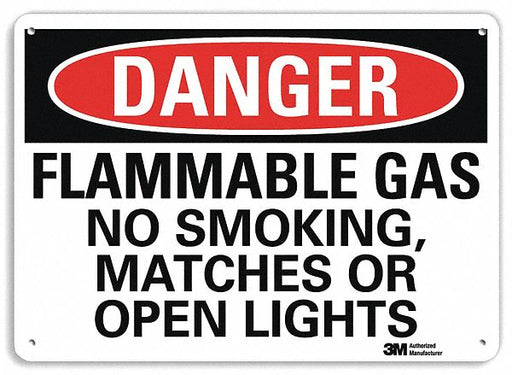 Danger Sign 7 in x 10 in Plastic