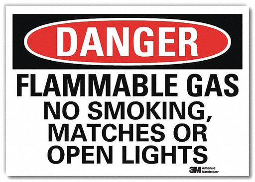 Danger Sign 5 in x 7 in Rflct Sheeting