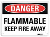 Danger Sign 7 in x 10 in Aluminum