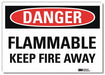 Danger Sign 5inx7in Reflective Sheeting
