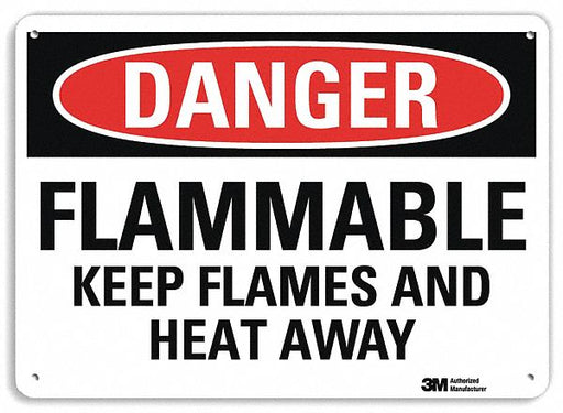 Danger Sign 10 in x 14 in Plastic