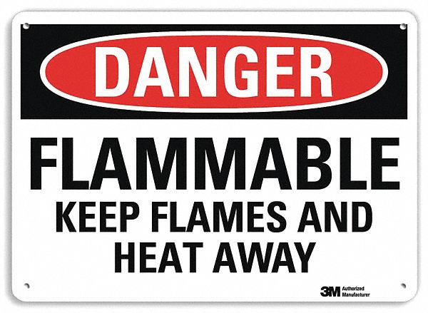 Danger Sign 7 in x 10 in Aluminum