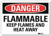Danger Sign 10inx14in Reflctv Sheeting