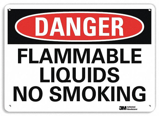 Danger Sign 7 in x 10 in Plastic