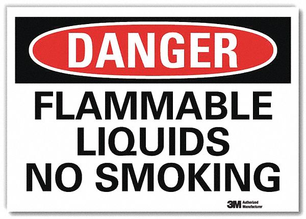 Danger Sign 5 in x 7 in Rflct Sheeting