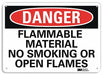 Danger Sign 10 inx14 in Plastic