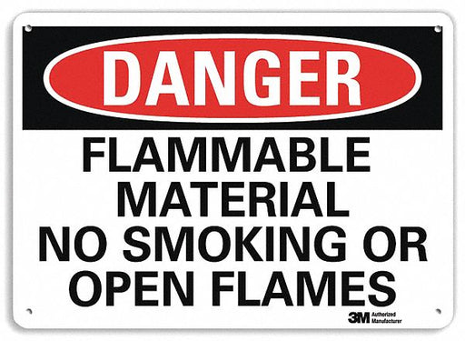 Danger Sign 10 inx14 in Plastic