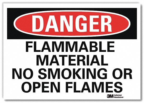 Danger Sign 5inx7in Reflective Sheeting