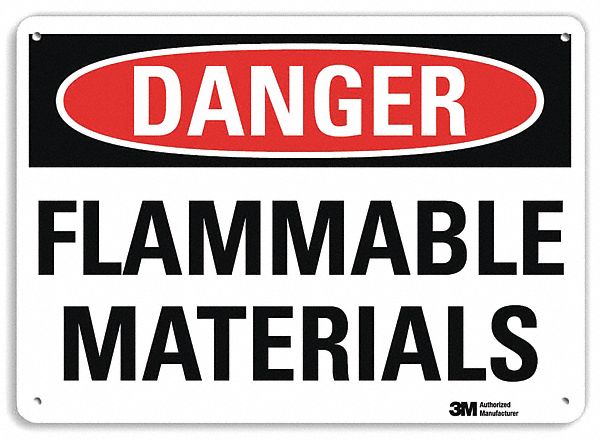 Danger Sign 7 in x 10 in Aluminum