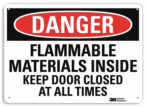 Danger Sign 7 inx10 in Plastic