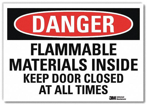 Danger Sign 5inx7in Reflective Sheeting