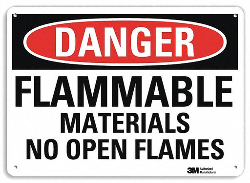 Danger Sign 10 in x 14 in Plastic