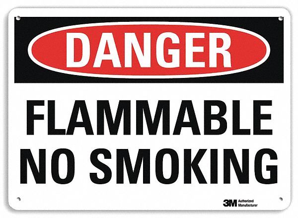 Danger Sign 7 in x 10 in Plastic