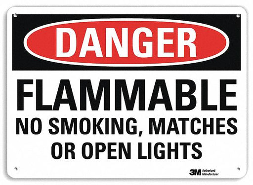 Danger Sign 7 in x 10 in Plastic