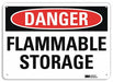 Danger Sign 7 in x 10 in Aluminum