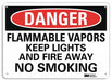 Danger Sign 7 in x 10 in Plastic