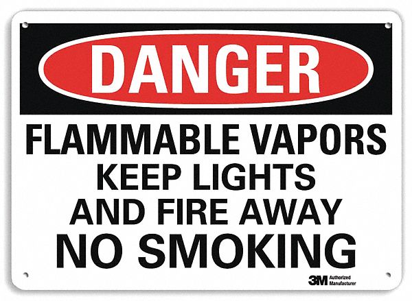 Danger Sign 10 in x 14 in Aluminum