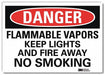 Danger Sign 7 in x 10 in Rflct Sheeting