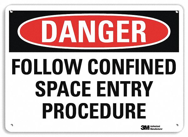 Danger Sign 10 inx14 in Plastic