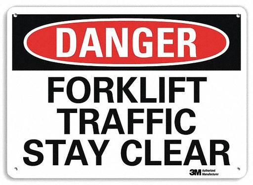 Danger Sign 7 in x 10 in Plastic