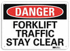 Danger Sign 7 in x 10 in Aluminum