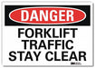 Danger Sign 5 in x 7 in Rflct Sheeting