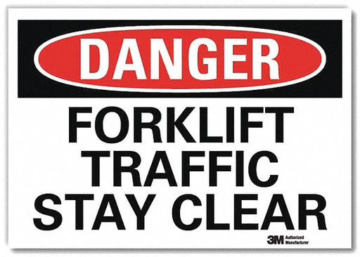 Danger Sign 5 in x 7 in Rflct Sheeting