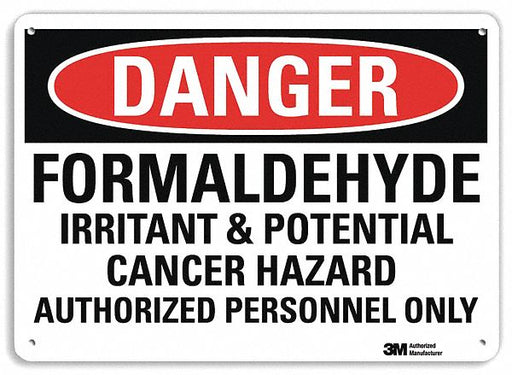 Danger Sign 10 inx14 in Plastic