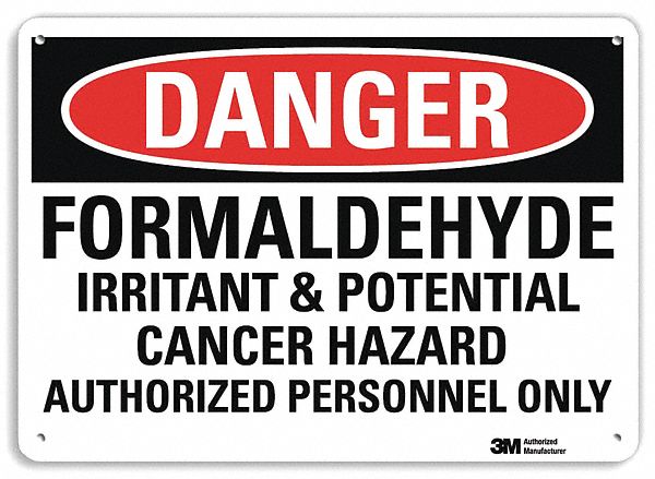 Danger Sign 10 inx14 in Plastic