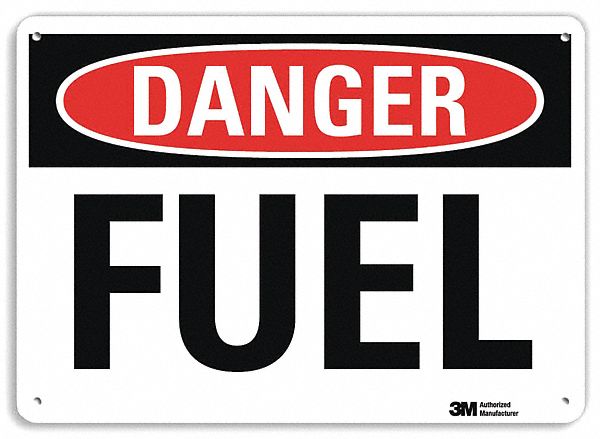 Danger Sign 7 inx10 in Plastic