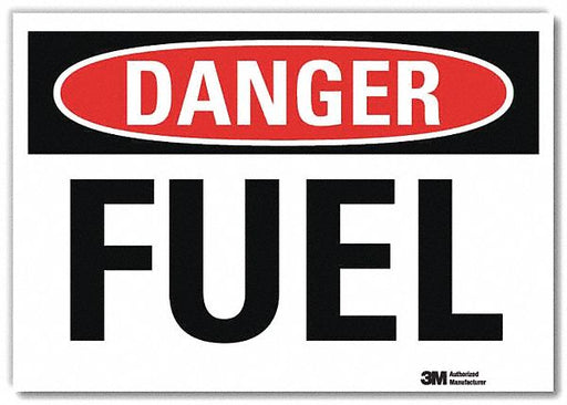 Danger Sign 7 in x 10 in Rflct Sheeting