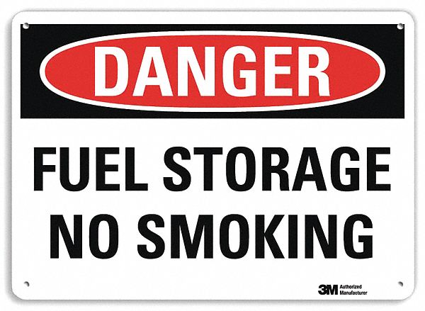 Danger Sign 10 in x 14 in Plastic