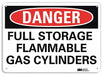 Danger Sign 7 in x 10 in Plastic