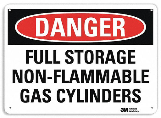 Danger Sign 7 in x 10 in Aluminum