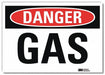 Danger Sign 5 in x 7 in Rflct Sheeting