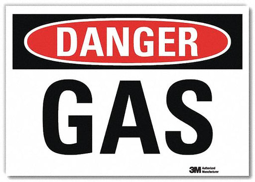 Danger Sign 5 in x 7 in Rflct Sheeting