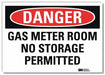 Danger Sign 7 in x 10 in Rflct Sheeting