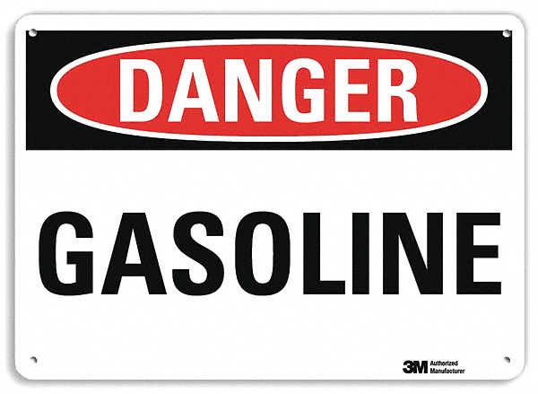 Danger Sign 10 in x 14 in Aluminum