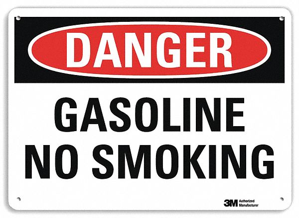 Danger Sign 7 in x 10 in Aluminum